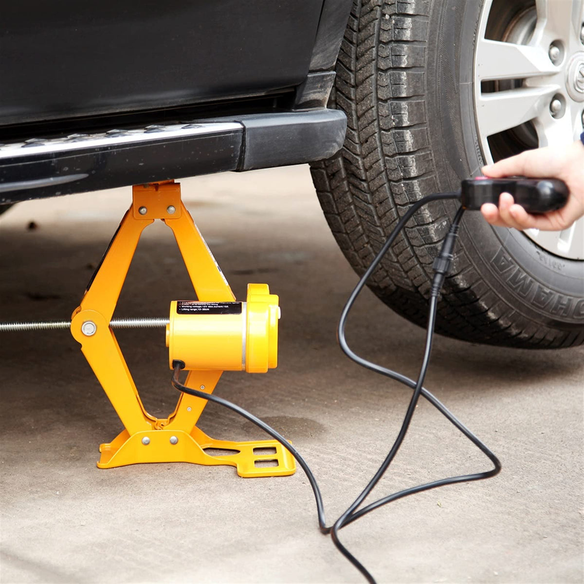 12V Car Jack Lift Multifunctional Auto Electric Hydraulic Tire Repair Tool Kit Powerful and Stable Auto Lifting Repair Tools