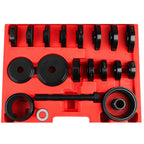 23Pcs Wheel Bearing Press Kit Front Wheel Drive Bearing Removal Tool Universal Storage Case Wheel Bearing Puller Tool Set