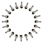 RISON Titanium Wheel Lug Bolts M14x1.5x52/67mm Lug Bolts Aerospace Grade 6AL4V Lightweight and Durability Lug Bolt Car Accessories for Ferrari Pack of 20pcs (Original, M14X1.5X67mm)