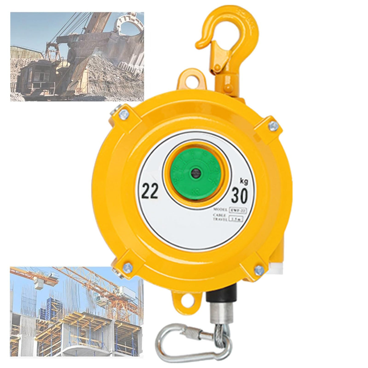 Spring Balancer Tool, Retractable Spring Balancer Tool Suspension, Strong Bearing Capacity, Multifunctional Load Balancer, for Hang, Carry and Remove Tools(1-3kg)