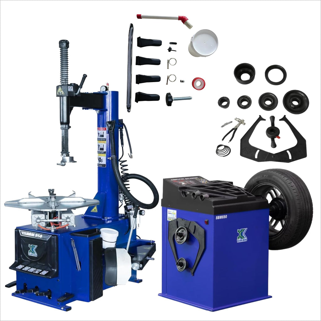 XK Tire Changer and Balancer Combo 37 in Wheel Machine, 110V,960-690