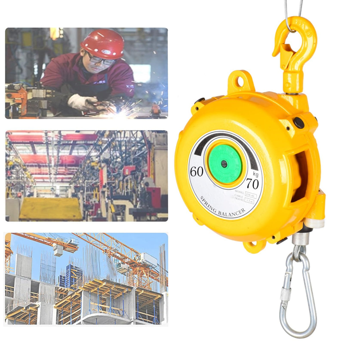 Spring Balancer,Hanging Retractable Tool Spring Balancer,Tower Type Pneumatic Combination Strapping Tool Balancing Lifting Jack,Multifunctional Auxiliary Tools(15-22kg