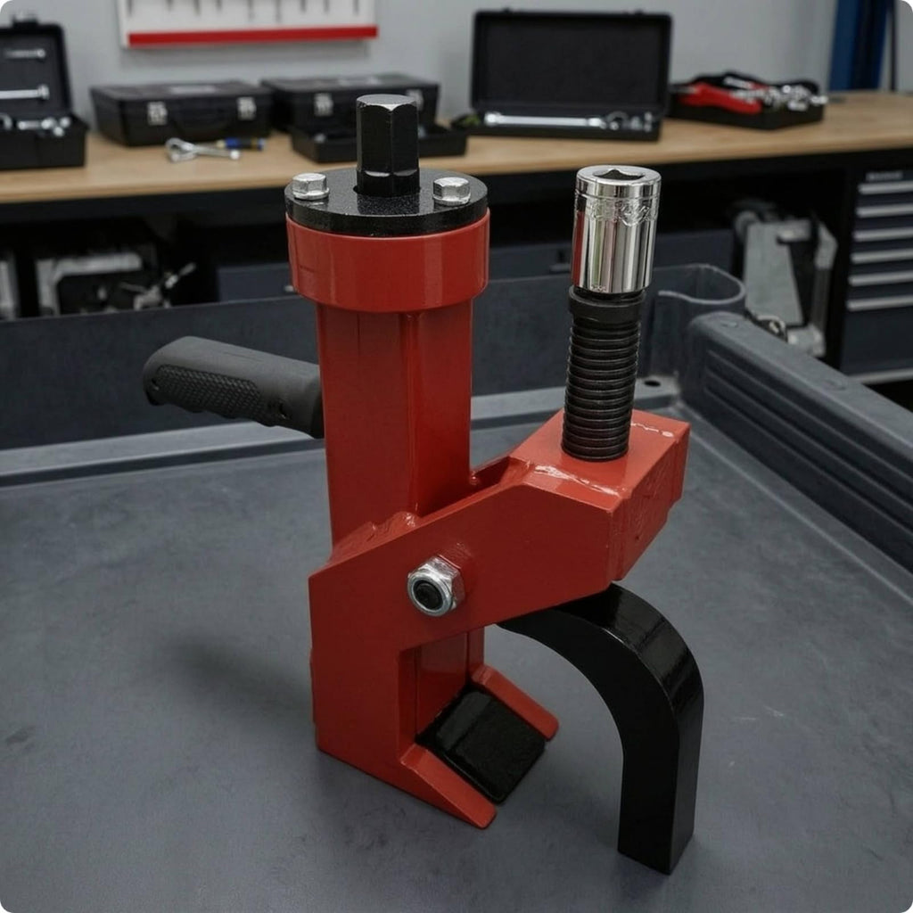 Tire Pressing Tool Compact Bead Press Tool Ergonomic Bead Pressing Clamp for Home Mechanics, Repair Shops, Blue