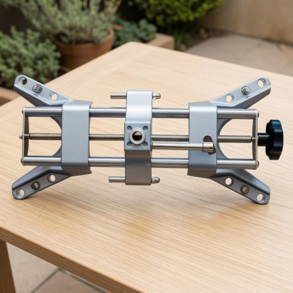 Wheel Alignment Fixture Adjustable Clamp Tool Bracket Jig with Hand Knob and Threaded Mechanism Alloy Construction for Stable Positioning Suitable for, 16MM Diameter