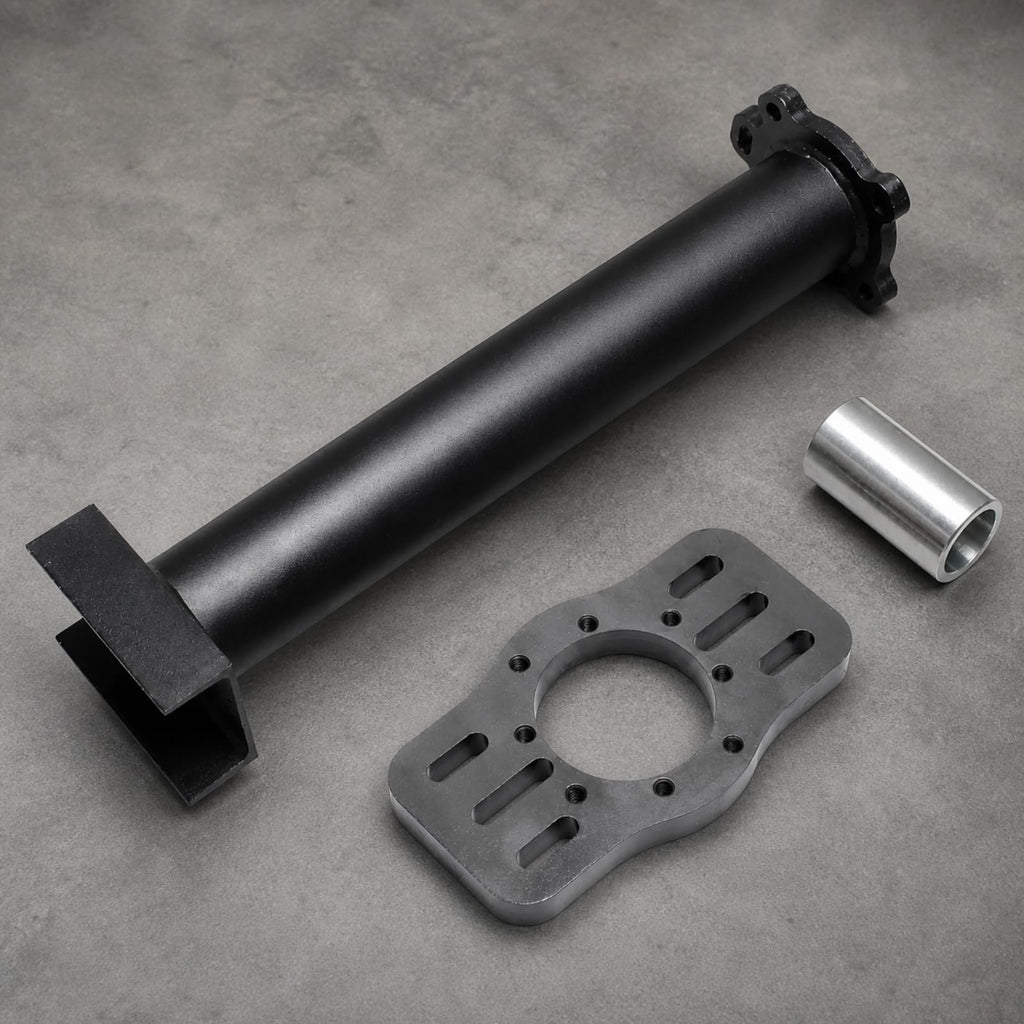 Wheel Bearing Puller Tool for Front Rear Axle with 300 Ml Dark Adapter and 65 Mm Silver Sleeve Suitable for Auto Repair Shop SUV Maintenance