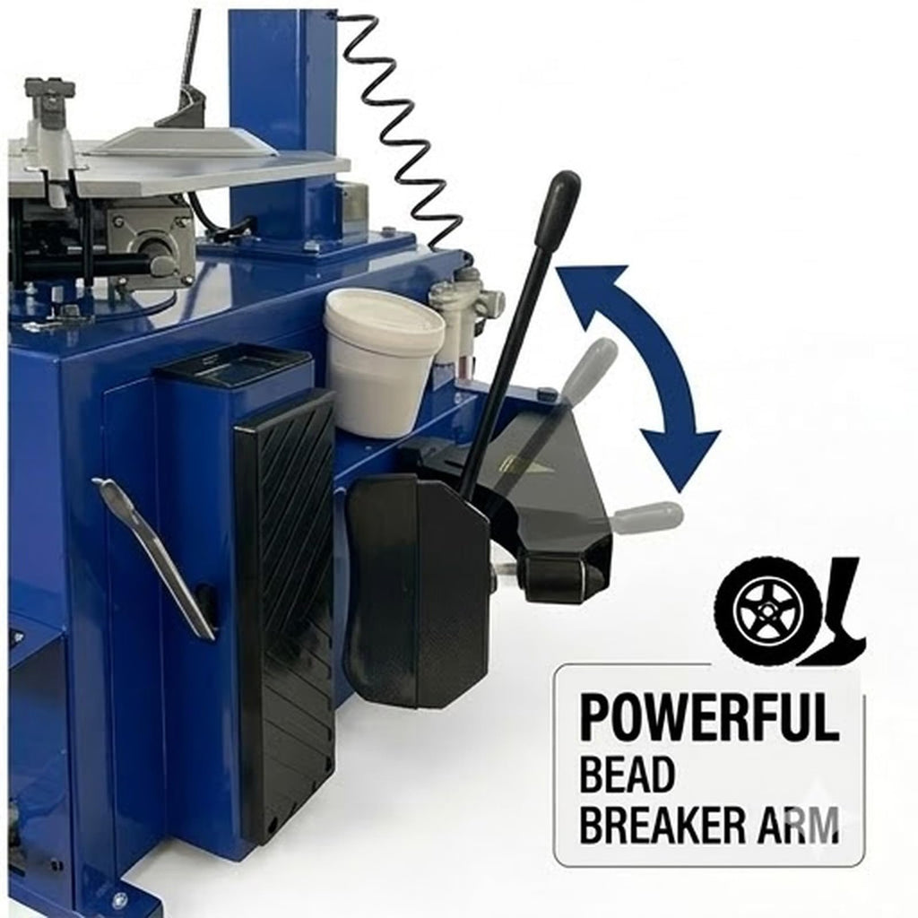 Jack Boss Tire Changer Machine, 3-Pedal Tire Machine, Heavy-Duty Wheel Tire Mounting & Dismounting Machine, 110V 60Hz Power, Fits 10"-24" Rims for Cars