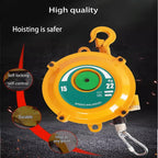 Spring Balancer, Iron Hanging Balancer,1.5m Length Tool Balancer with,Adjustable Balancer Retractor Hanging Holding,Equipment in Yellow(3-5 kg)
