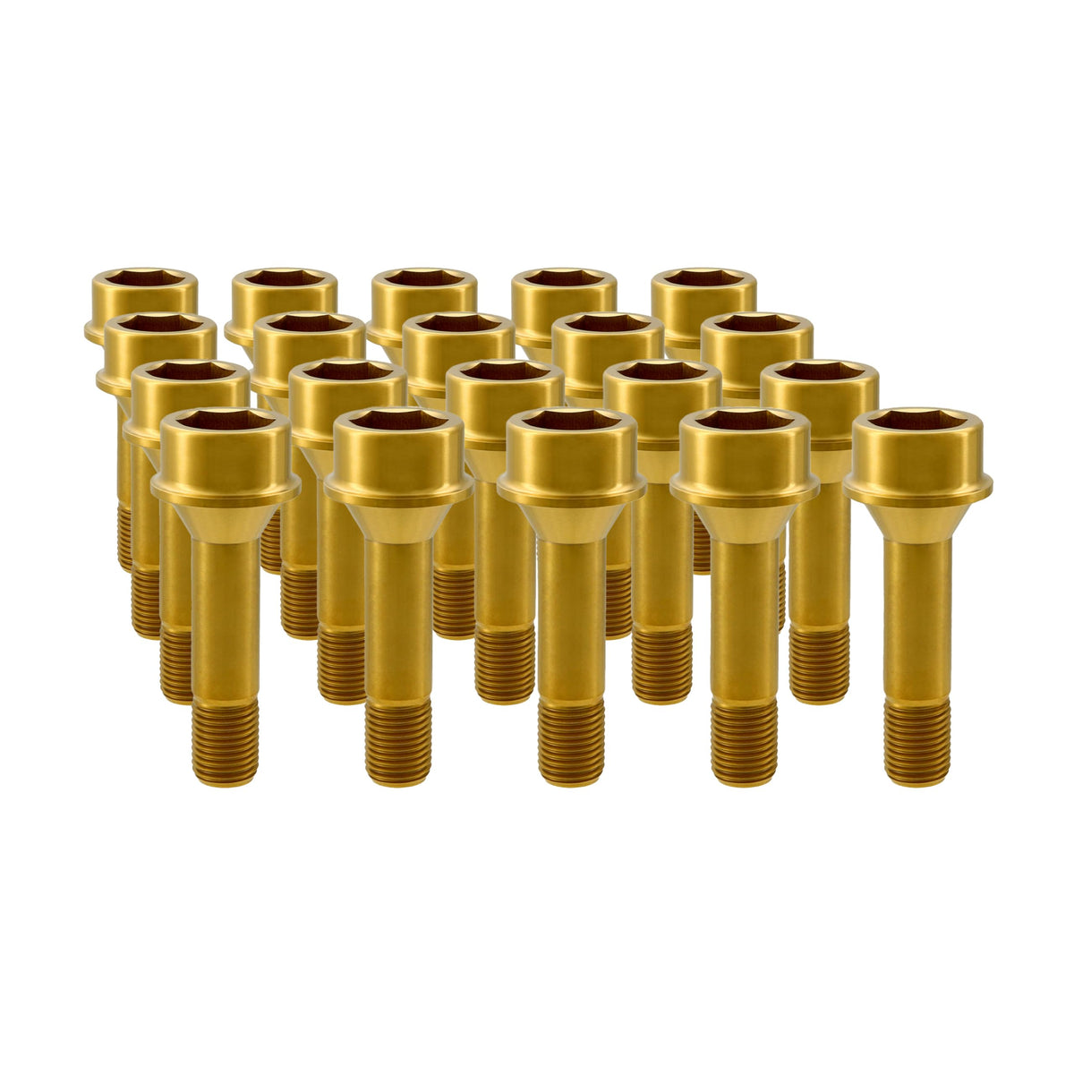 RISON Titanium Wheel Lug Bolts M14x1.5x52/67mm Lug Bolts Aerospace Grade 6AL4V Lightweight and Durability Lug Bolt Car Accessories for Ferrari Pack of 20pcs (Original, M14X1.5X67mm)