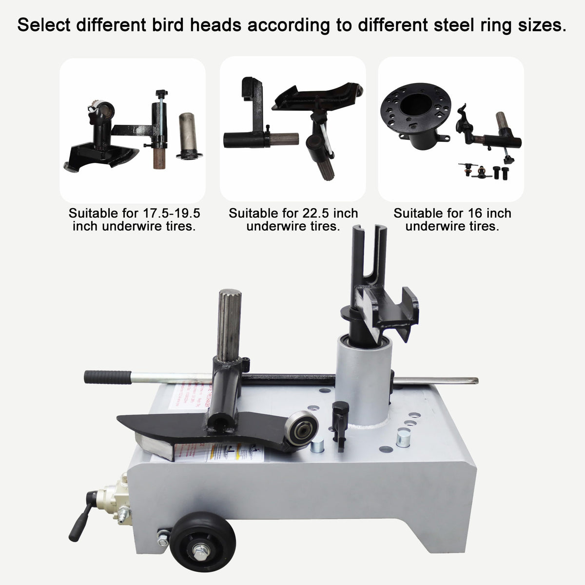 Air Tire Changer Pneumatic Portable Wheel Changing Machine for R16 R17.9-19.5 R22.5 Tire