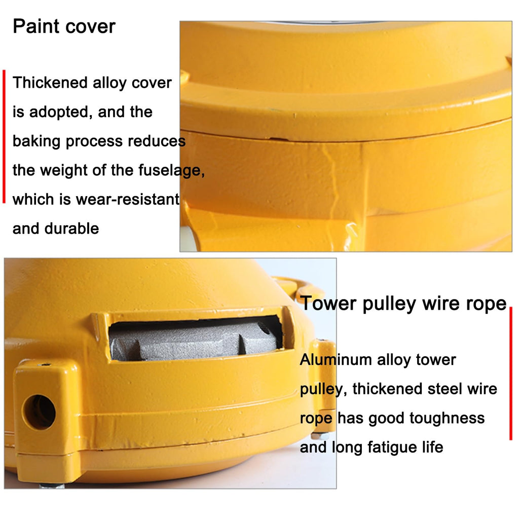Heavy-Duty Retractable Spring Balancer Tool with Wire Rope & Hook for Workshop, Automotive & Assembly Line Use - 1pc (9-15kg) - Durable Load Suspension Solution