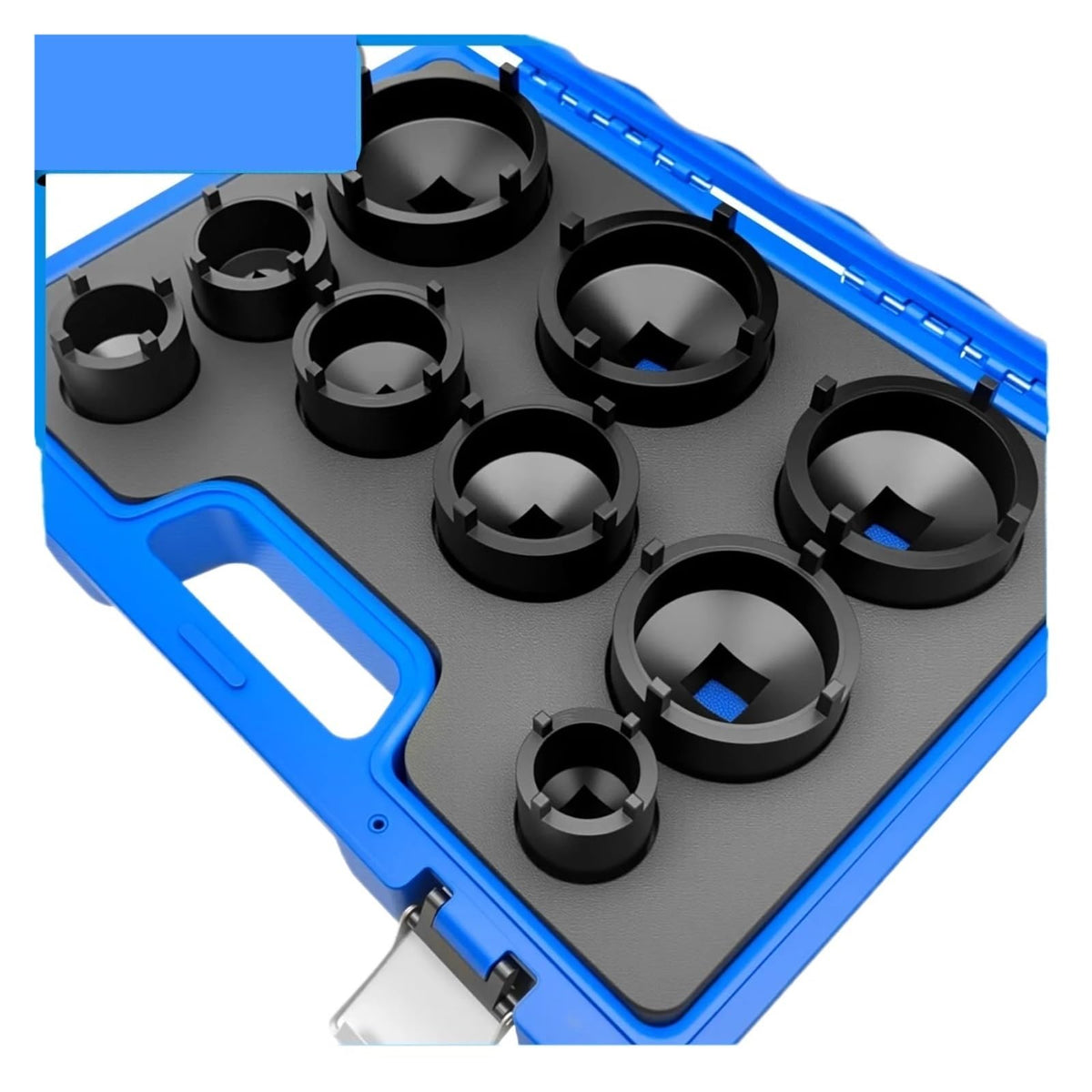 9-Piece 1/2" Driveshaft Nut Socket Tool Set, Spindle Nut Socket 22-75mm, Compatible with Dodge and Most Other Models