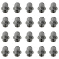 TRACER 20x Wheel Nuts M12 x 1.5 Flat Collar 37 Spanner Width 21 mm Compatible with Suzuki, Across AWD (A5Z4), Swace (AMZ4)