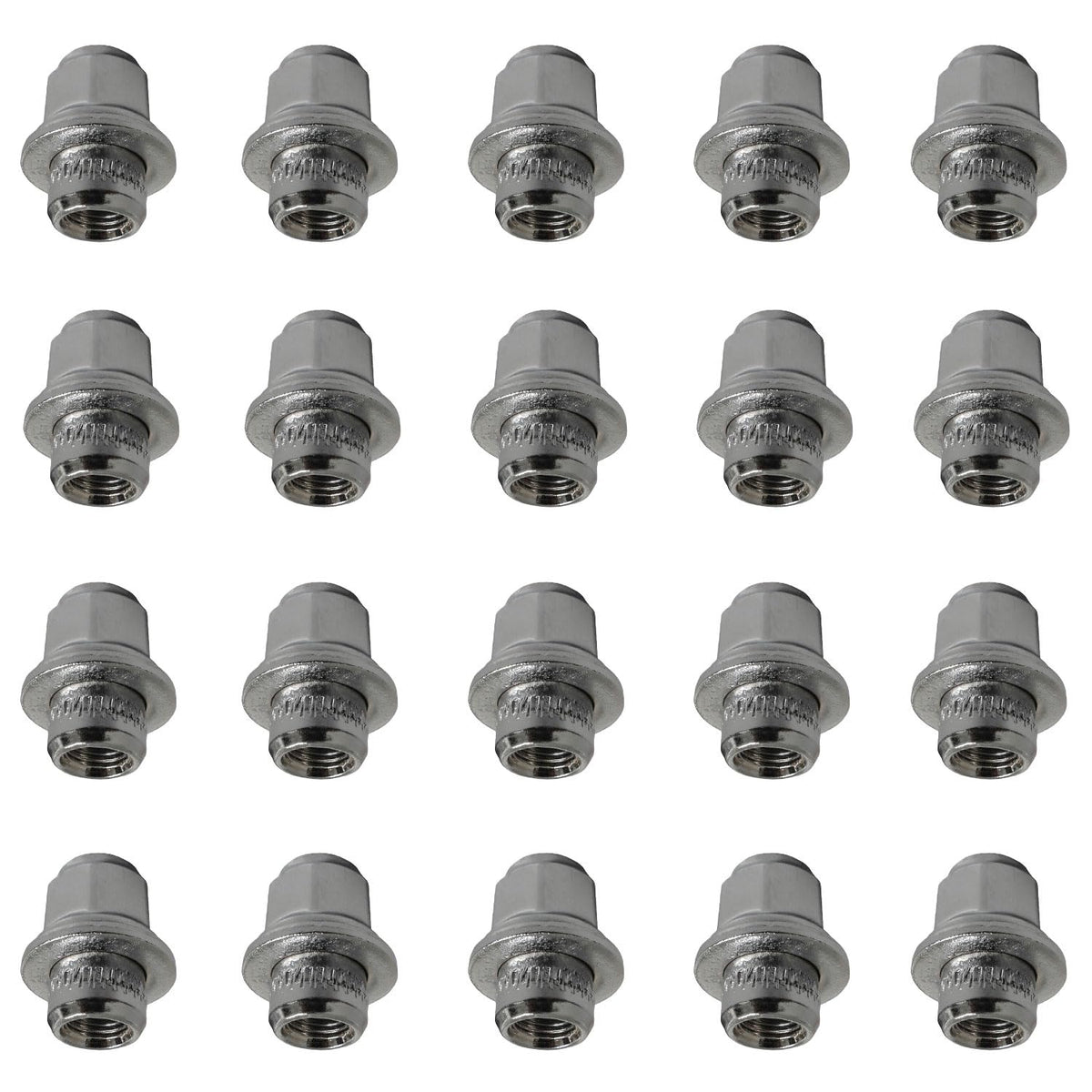 TRACER 20x Wheel Nuts M12 x 1.5 Flat Collar 37 Spanner Width 21 mm Compatible with Suzuki, Across AWD (A5Z4), Swace (AMZ4)
