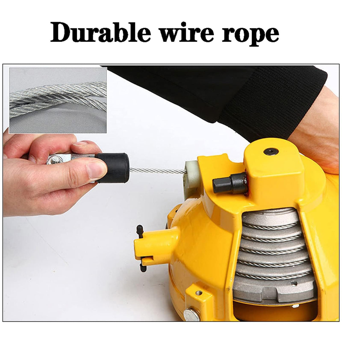Spring Balancer, Tool Balancer with Hook and Wire Rope, Hanging Retractable Tool Spring Balancer with Self-Locking Function, Workshop and Automotive Equipment (9-15kg