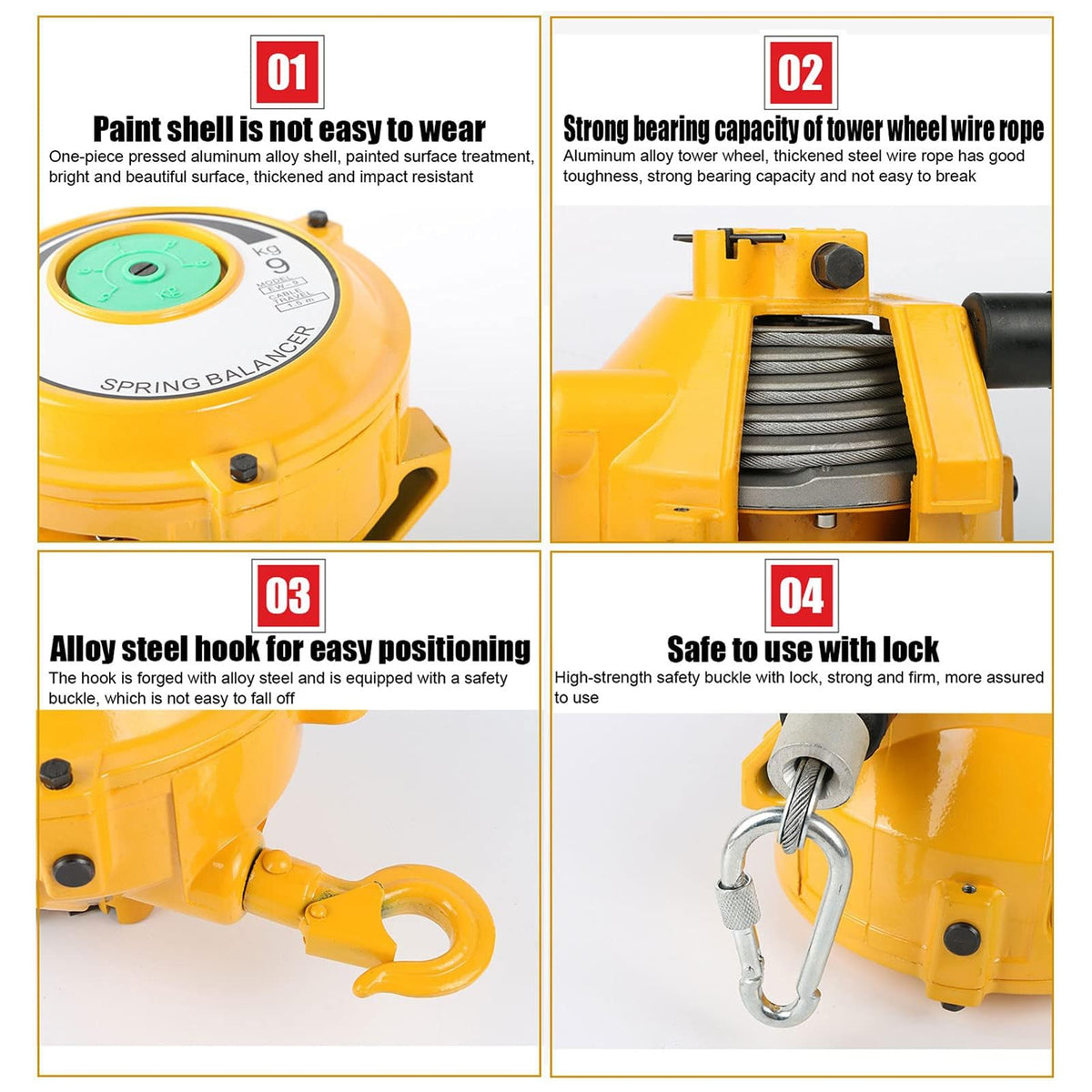 Spring Balancer,Hanging Retractable Tool Spring Balancer,Tower Type Pneumatic Combination Strapping Tool Balancing Lifting Jack,Multifunctional Auxiliary Tools(15-22kg