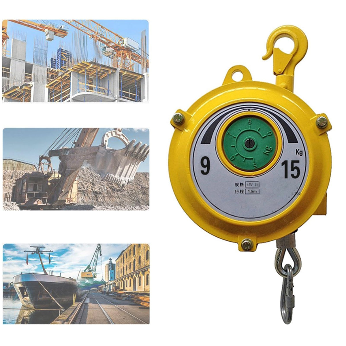 Spring Balancer,Tool Balancer with Hook and Wire Rope,Hanging Holder Spring Balancer,for Assembly Line,Workshop and Automotive Equipment,Multifunctional Auxiliary Tools(40-50kg