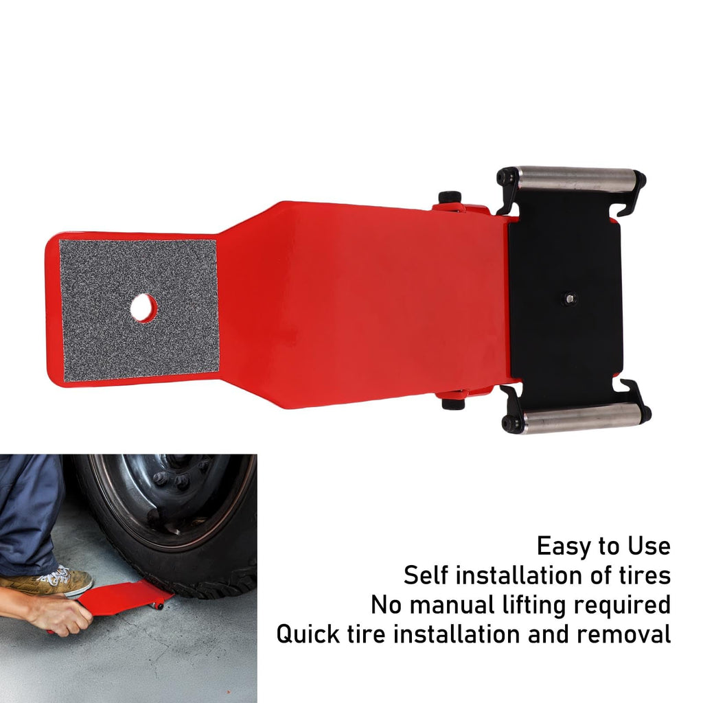 Portable Tire Jack Tool Portable Tire Jack Tool with Roller Plate Heavy Duty Tire Lifter Lifting Tool Duty Trolley Jack