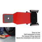Portable Tire Jack Tool Portable Tire Jack Tool with Roller Plate Heavy Duty Tire Lifter Lifting Tool Duty Trolley Jack