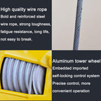 Spring Balancer Tool Balancer with Hook and Wire Rope with 1.5m Wire Rope and Hook Hanging Holding Equipment, for Assembly Line, Workshop and Automotive Equipment,50-60kg