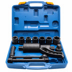 Wheel Nut Remover Set with Sockets Labor-Saving Geared Wheel Nut Wrench Portable Force-Multiplication Lug Wrench for Roadside Repairs