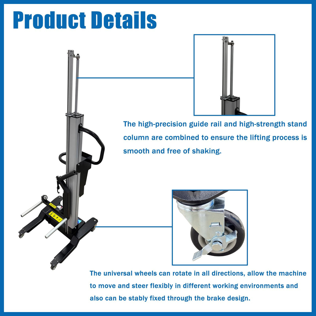 Pneumatic Tire Lifter 0.8-1.2MPa