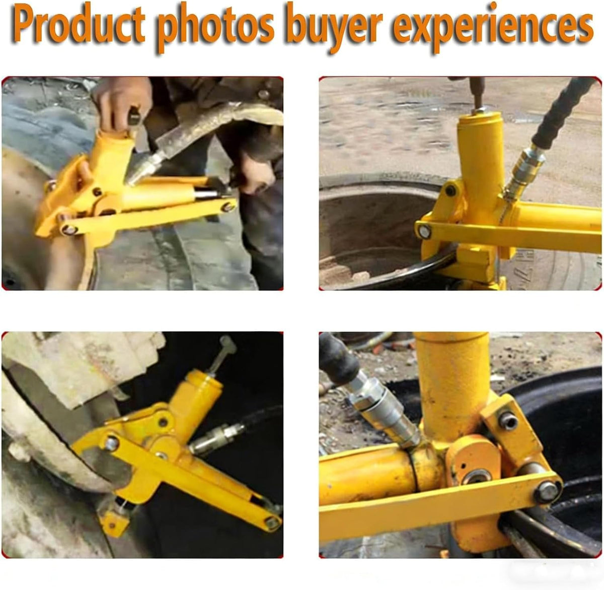 Hydraulic Bead Breaker Tool for Tractor Truck Lawn Mower Tires,Pneumatic Tire Buster with Air Hose and Foot Pump,Hydraulic Bead Breaker Tool
