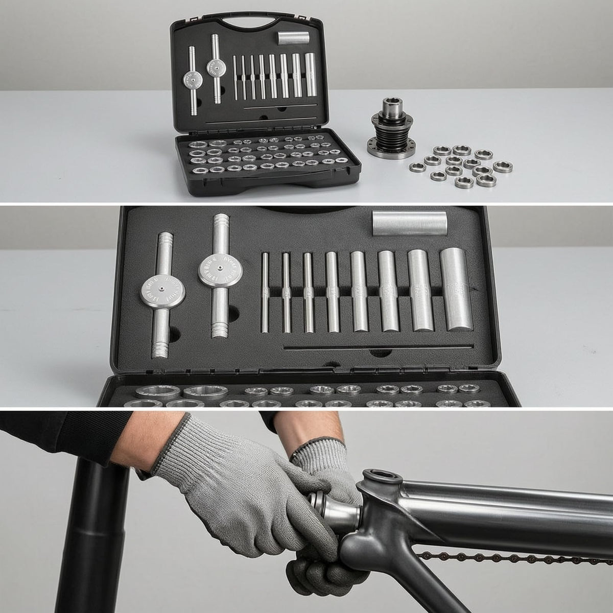 Bearing Installer Bearing Press Kit Bearing Tool Set Bearing Installation Tool with Portable Carrying Case and Adapter Blocks Suitable for Home garages Service Stations