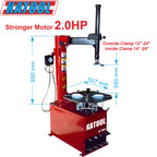 KATOOL Tire Changer Wheel Balancer Combo 2.0HP Motor KT-T800 KT-B700 Garage Equipment 12inch-24inch Outside Clamp with Motorcycle Wheel Clamping Adaptor