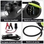 5 Ton 12V Electric Car Jack Kit + Impact Wrench LED Light Portable Hydraulic Jack 13.5-36 CM Tire Lifting Car Repair Tool