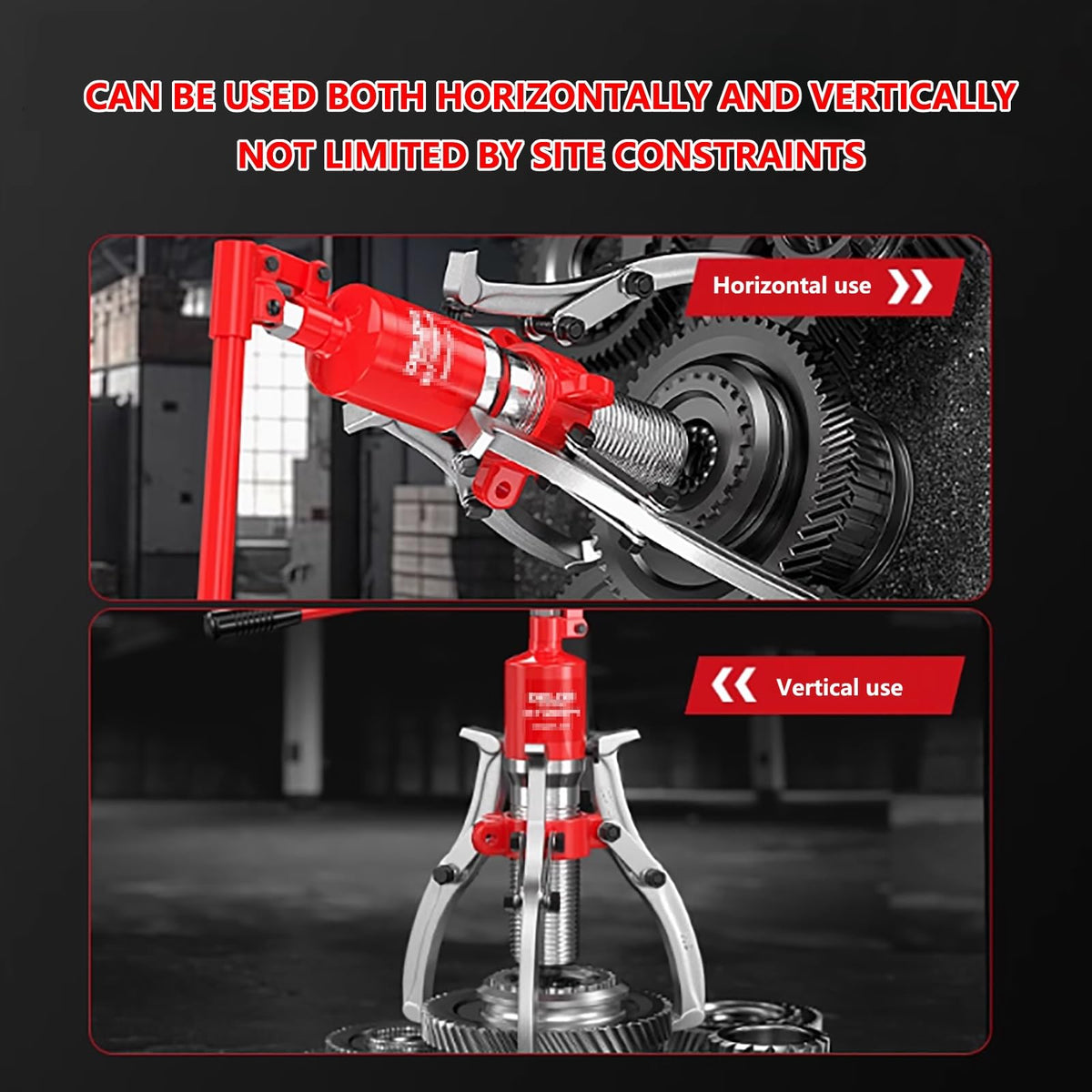 Heavy Duty Hydraulic Gear Puller, Wheel Bearing Removal Tool With Housing
