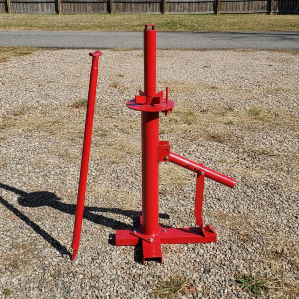 Tire Changing Equipment Manual Tire Changer Hand Tool Steel Mount Compact Workbench Bead Breaker with Predrilled Mounting Holes Suitable for Mechanics