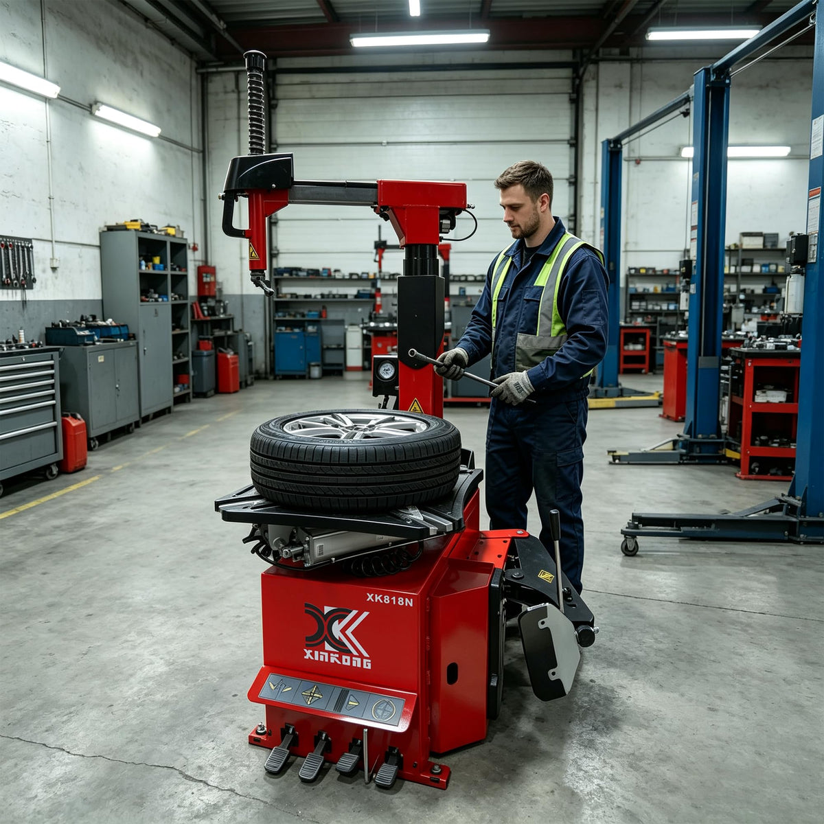 XK Tire Machine, Wheel Changers, Swing Arm, 110V, 818N