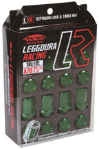 KYO-EI Industry wheel lock & nut LEGGDURA RACING [M12 x P1.25] Light Green KIC3E