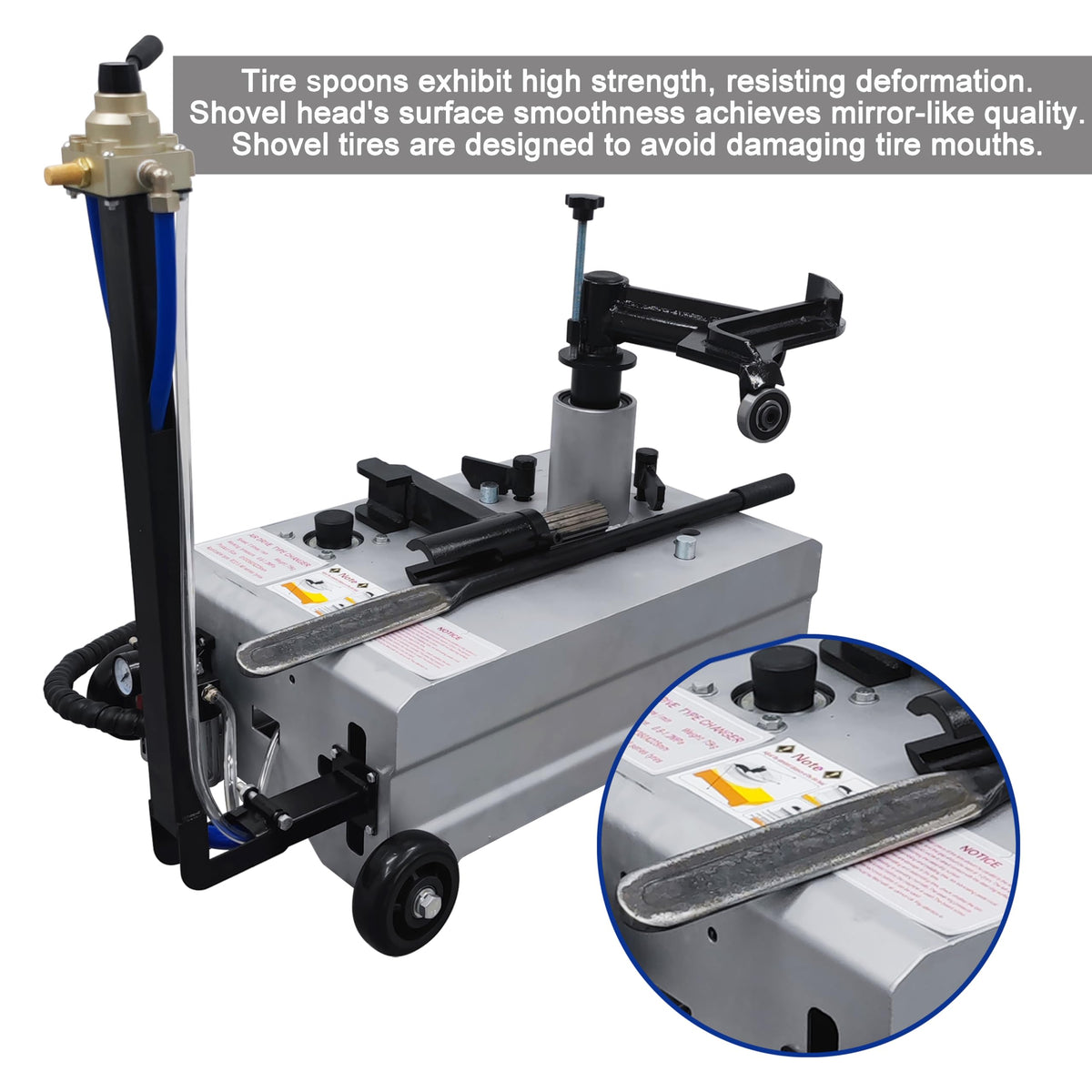 Air Tire Changer Pneumatic Portable Wheel Changing Machine for R22.5 Tire with Tire Jacking Cylinder