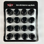 RM Cart 14" Raptor Gloss Black on 205/30-14 LSI Elite Tires (Set of 4) | Golf Cart Tires and Wheels Combo with Metric Lug Nuts