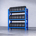 Heavy Duty Tire Storage Rack, 2000lbs Capacity, Adjustable Shelf Height, Tool-Free Assembly, 3-Tier Freestanding Tire Storage Rack for Garage(47.2"x23.6"x78.7")