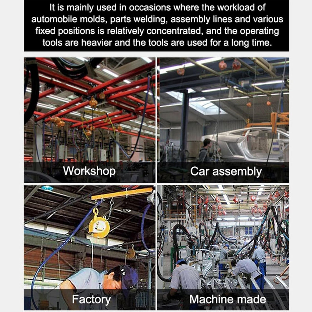 Spring Balancer Tool Balancer with Wire Rope and Hook for Workshop and Automotive Equipment(Size : 50-60kg)