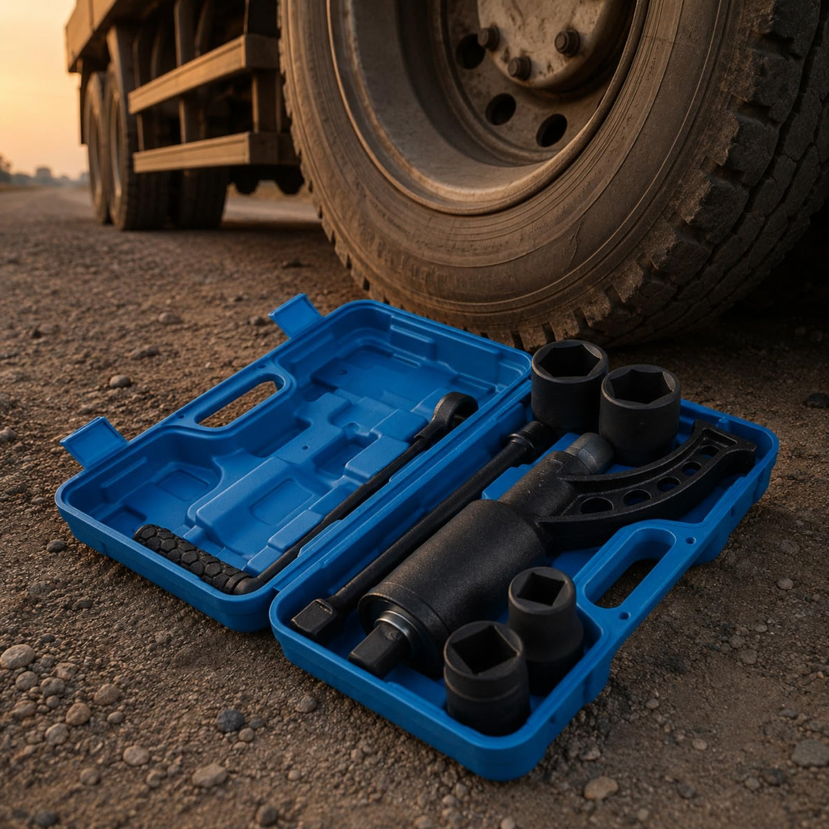 Milageto Wrench Set with 325 Mm Handle for Passenger Cars and Commercial Trucks in Garages